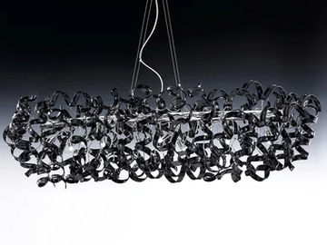 ASTRO - Crystal pendant lamp by Metal Lux - view 2